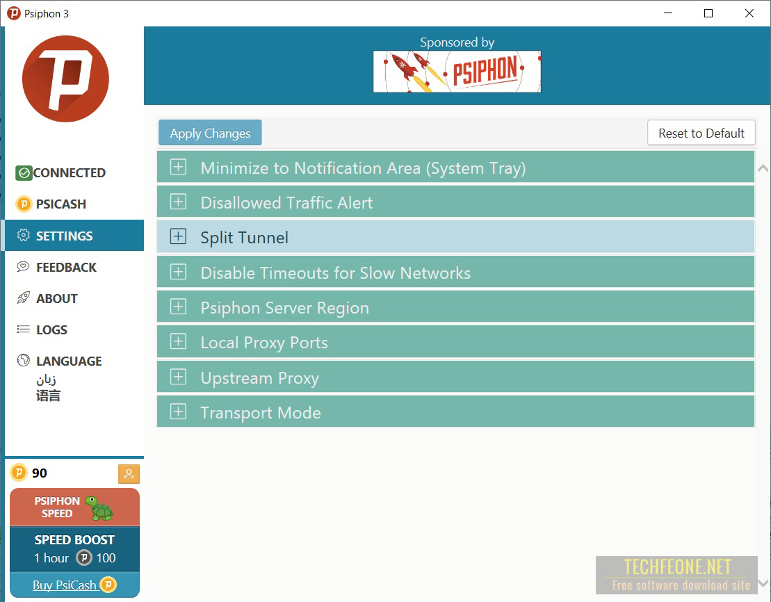 Free VPN Psiphon 3 Download For PC Windows - TECHFEONE